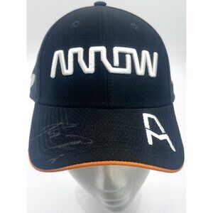 Autographed Arrow McLaren SP Team Issue Snapback Hat IndyCar Black Clover Racing